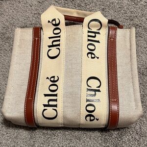 Chloe Tan and Brown Crossbody Bag